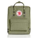 Fjallraven - Kanken Classic Backpack for Everyday, Green/Folk Pattern - backpacks4less.com