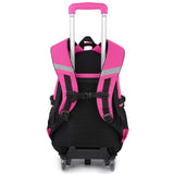 Rolling Backpack for Girls， Fanspack Wheeled Backpack for Girls Backpack with Wheels Rolling Backpack for School - backpacks4less.com