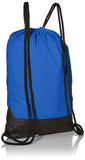 Nike Brasilia Training Gymsack, Drawstring Backpack with Zipper Pocket and Reinforced Bottom, Game Royal/Game Royal/White - backpacks4less.com