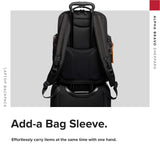 TUMI - Alpha Bravo Sheppard Deluxe Brief Pack Laptop Backpack - 15 Inch Computer Bag for Men and Women - Grey Highlands Print - backpacks4less.com