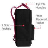 Fjallraven - Kanken Classic Backpack for Everyday, Limited Edition Black/Plum - backpacks4less.com