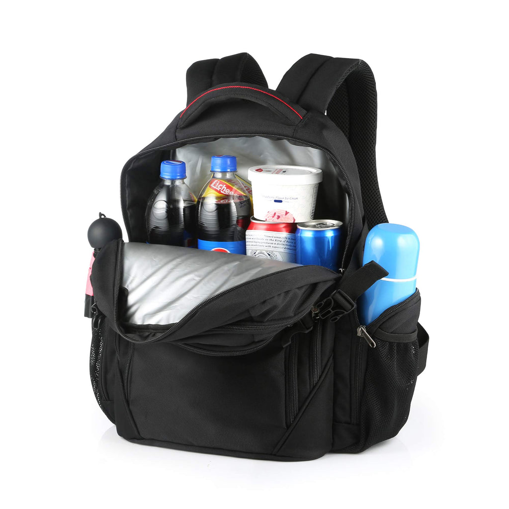backpack for 14 laptops black OUTXE Cooler Backpack Insulated Cooler Bag 20L for 14" laptops Lunch Backpack,Black
