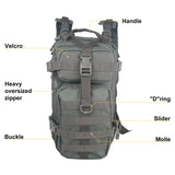 Small Military Tactical Backpack 30L Assault Backpack Tactical Bag - backpacks4less.com