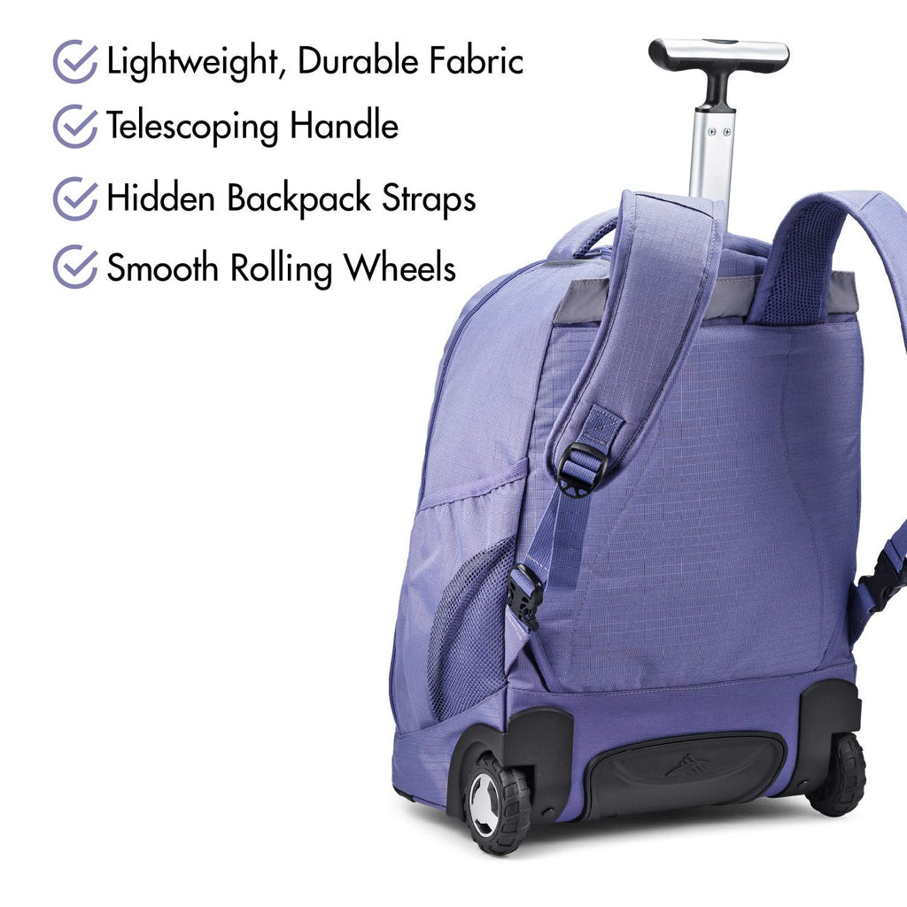 High Sierra Freewheel Wheeled Laptop Backpack, 15-inch Student
