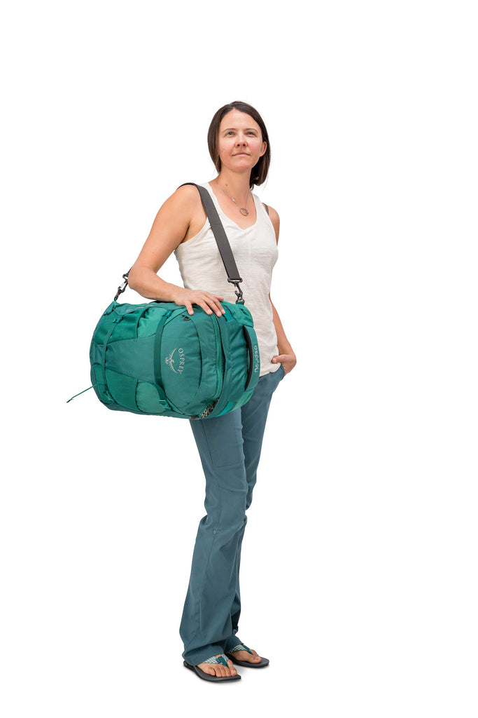 Osprey Packs Fairview 40 Women's Travel Backpack, Rainforest Green, X-Small/Small - backpacks4less.com