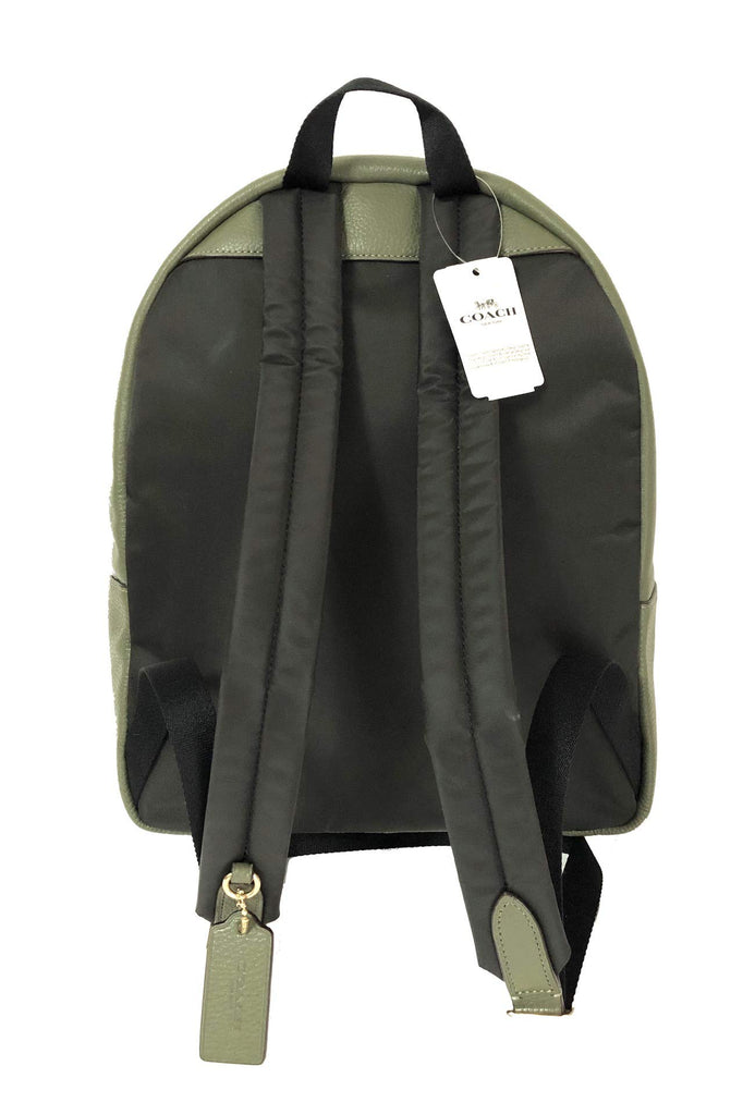 coach green backpack Coach F30550 Medium Charlie Backpack (IM/Military Green)