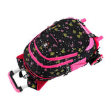 Meetbelify Girls Rolling Backpack with Wheels Big Kids Wheel Backpack for Girls - backpacks4less.com