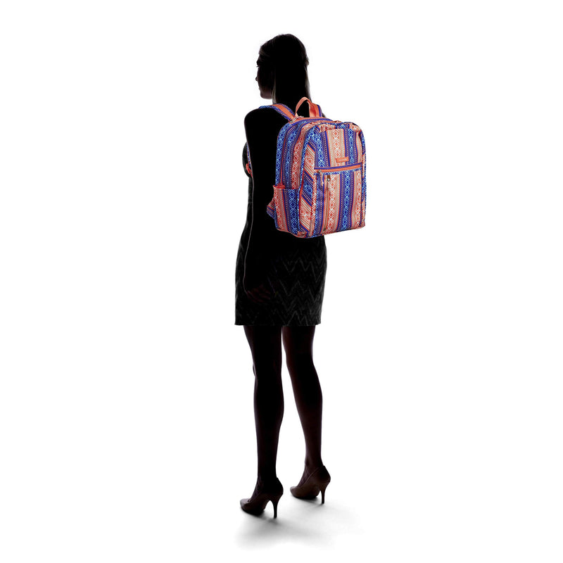 Vera Bradley Women's Lighten Up Grand, Bright Serape Stripe - backpacks4less.com