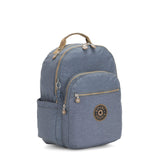 Kipling Seoul Large 15" Laptop Backpack Stone Blue Bl - backpacks4less.com
