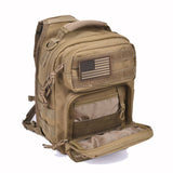 Tactical Sling Bag Military Single Shoulder Backpack Pack Range Bags Tan - backpacks4less.com