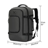 Hynes Eagle Travel Backpack 40L Flight Approved Carry on Backpack, Grey 2018 - backpacks4less.com