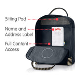 Fjallraven - Kanken-Mini Classic Pack, Heritage and Responsibility Since 1960, Black-Striped,One Size - backpacks4less.com
