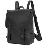 Leather Backpack for Women Men College Laptop Backpack Vintage Backpack Purse - backpacks4less.com