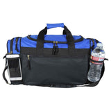Dalix 20 Inch Sports Duffle Bag with Mesh and Valuables Pockets, Royal Blue - backpacks4less.com