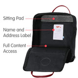 Fjallraven - Kanken Classic Backpack for Everyday, Forest Green/Ox Red - backpacks4less.com