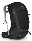 Osprey Packs Stratos 34 Hiking Backpack, Black, Medium/Large - backpacks4less.com