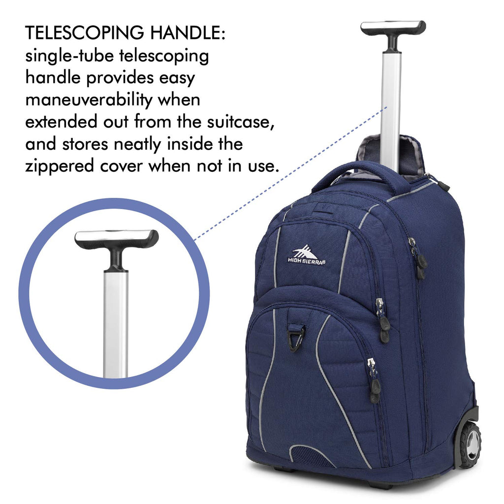 High Sierra Freewheel Wheeled Laptop Backpack, 15-inch Student