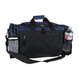 Dalix 20 Inch Sports Duffle Bag with Mesh and Valuables Pockets, Navy Blue - backpacks4less.com