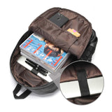 Vegan Backpack Leather Bookbag for Women Men, LXY Vintage Laptop Backpack Black Faux Leather Backpack Campus School College Bookbag Travel Daypack - backpacks4less.com
