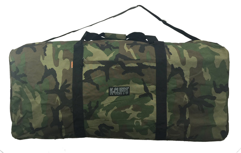 Heavy Duty Cargo Duffel Large Sport Gear Drum Set Equipment Hardware Travel Bag Rooftop Rack Bag (42" x 20" x 20", Camouflage) - backpacks4less.com