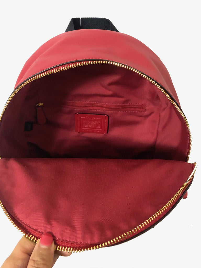 coach charlie backpack f32200 COACH Signature Coated Canvas Medium Charlie Backpack Purse