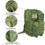NOOLA Military Tactical Backpack Large Army 3 Day Assault Pack Molle Bag Green - backpacks4less.com