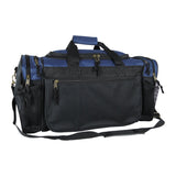 Dalix 20 Inch Sports Duffle Bag with Mesh and Valuables Pockets, Navy Blue - backpacks4less.com