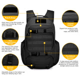 Mardingtop 28L Tactical Backpacks Molle Hiking daypacks for Camping Hiking Military Traveling 28L-Black - backpacks4less.com