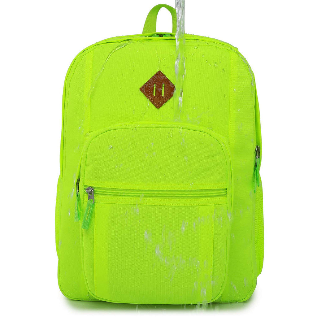 Abshoo Classical Basic Womens Travel Backpack For College Men Water Resistant Bookbag (GreenYellow) - backpacks4less.com