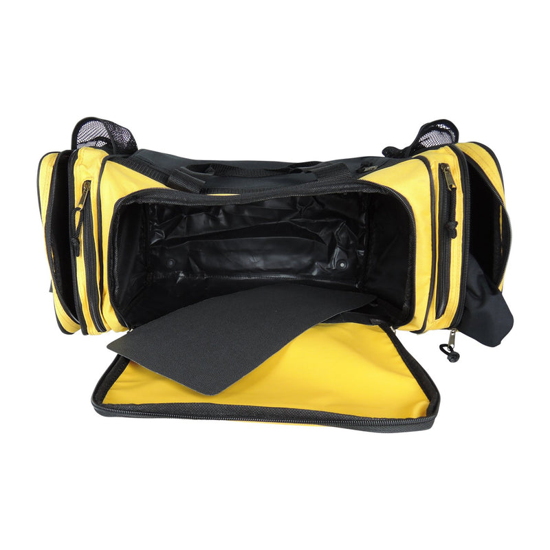 Dalix 20 Inch Sports Duffle Bag with Mesh and Valuables Pockets, Gold - backpacks4less.com