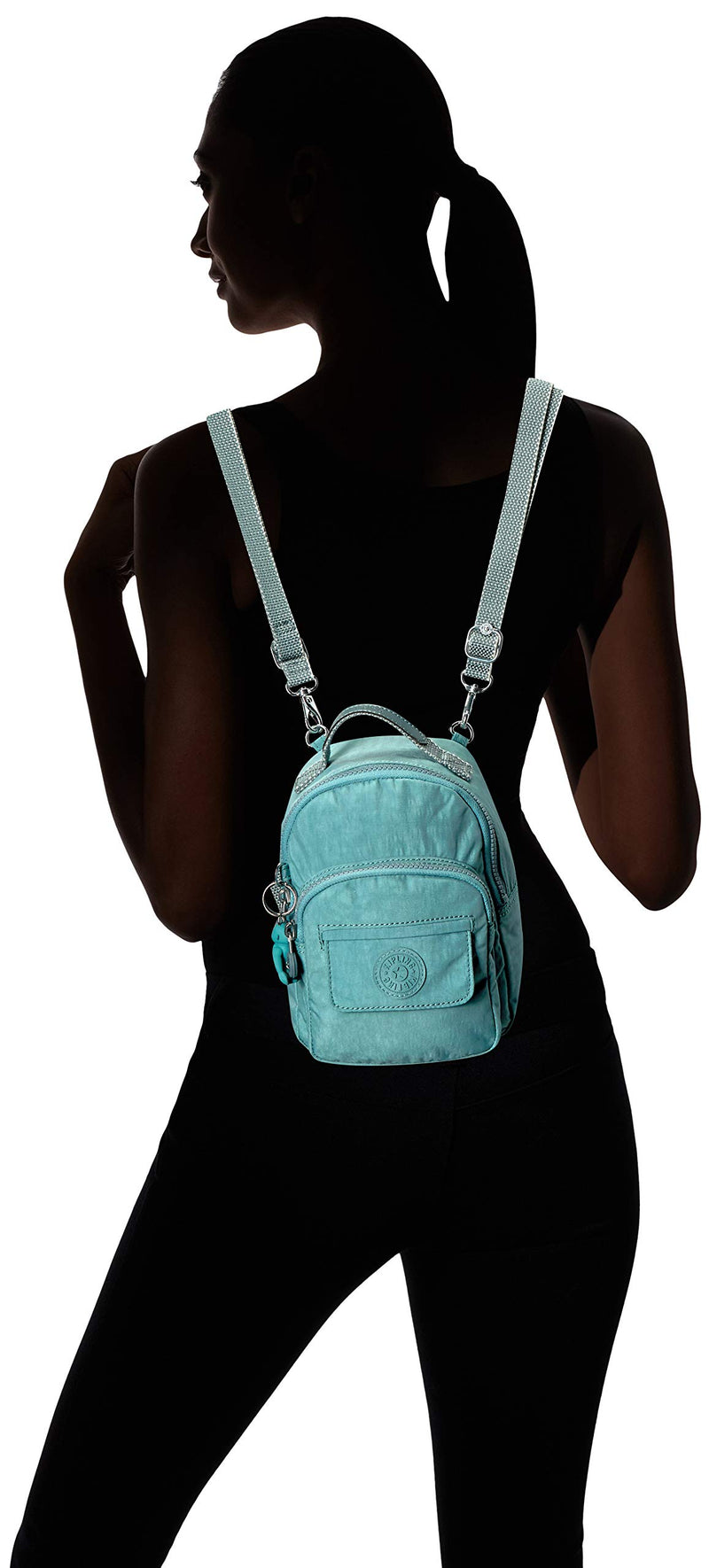 Kipling womens Alber 3-In-1 Convertible Mini Backpack, Aqua Frost, One Size - backpacks4less.com