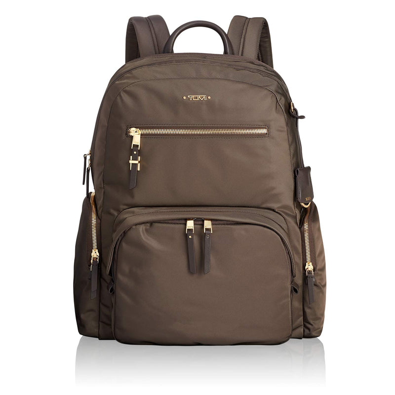 TUMI - Voyageur Carson Laptop Backpack - 15 Inch Computer Bag for Women - Mink - backpacks4less.com