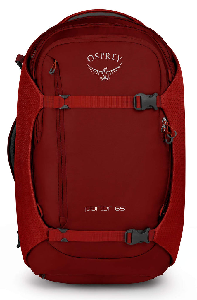 osprey bag size Osprey Packs Packs Porter 65 Travel Backpack, Diablo Red, One Size, Diablo Red, One Size