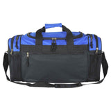 Dalix 20 Inch Sports Duffle Bag with Mesh and Valuables Pockets, Royal Blue - backpacks4less.com