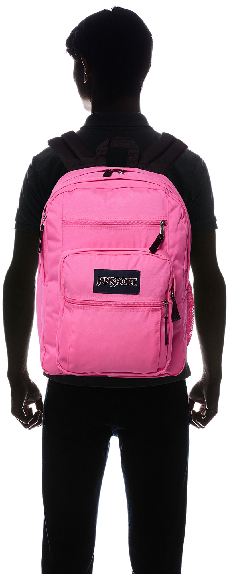 JanSport Big Student Backpack, Fluorescent Pink - backpacks4less.com