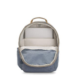 Kipling Seoul Large 15" Laptop Backpack Stone Blue Bl - backpacks4less.com
