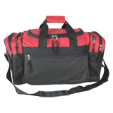 Dalix 20 Inch Sports Duffle Bag with Mesh and Valuables Pockets, Red - backpacks4less.com