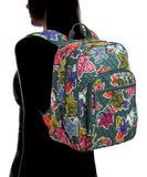 Vera Bradley Women's Campus Tech Backpack, Signature Cotton (Falling Flowers) - backpacks4less.com