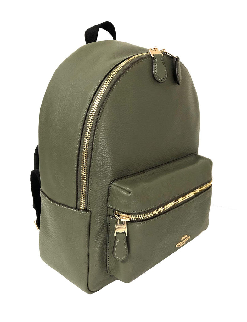 Coach F30550 Medium Charlie Backpack (IM/Military Green) - backpacks4less.com