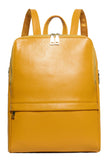 Coolcy Hot Style Women Real Genuine Leather Backpack Fashion Bag (Golden yellow)