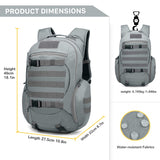 Mardingtop 28L Tactical Backpacks Molle Hiking daypacks for Camping Hiking Military Traveling 28L-Gray - backpacks4less.com