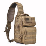 Tactical Sling Bag Military Single Shoulder Backpack Pack Range Bags Tan - backpacks4less.com