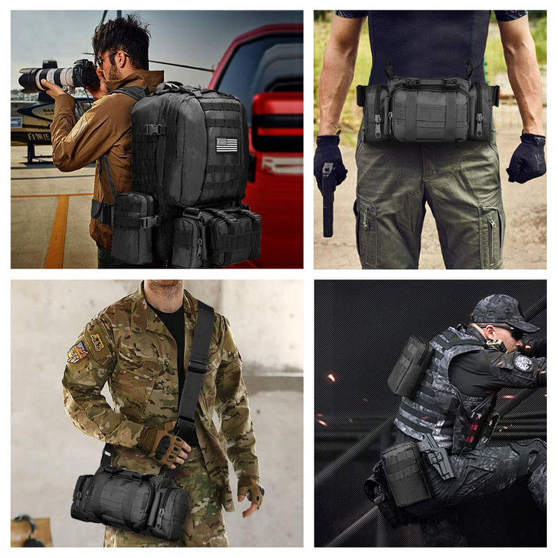 CVLIFE Military Tactical Backpack Army Rucksack Assault Pack Built-up Molle Bag - backpacks4less.com