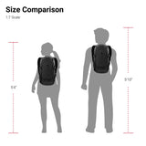 SWISSGEAR Compact Organizer Backpack | Narrow Profile Daypack| Men's and Women's - Black - backpacks4less.com