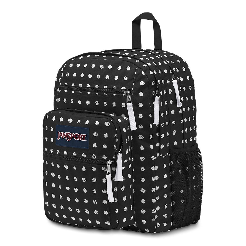 JanSport Big Student Backpack - Black Sketch Dot JanSport Big Student Backpack - Black Sketch Dot