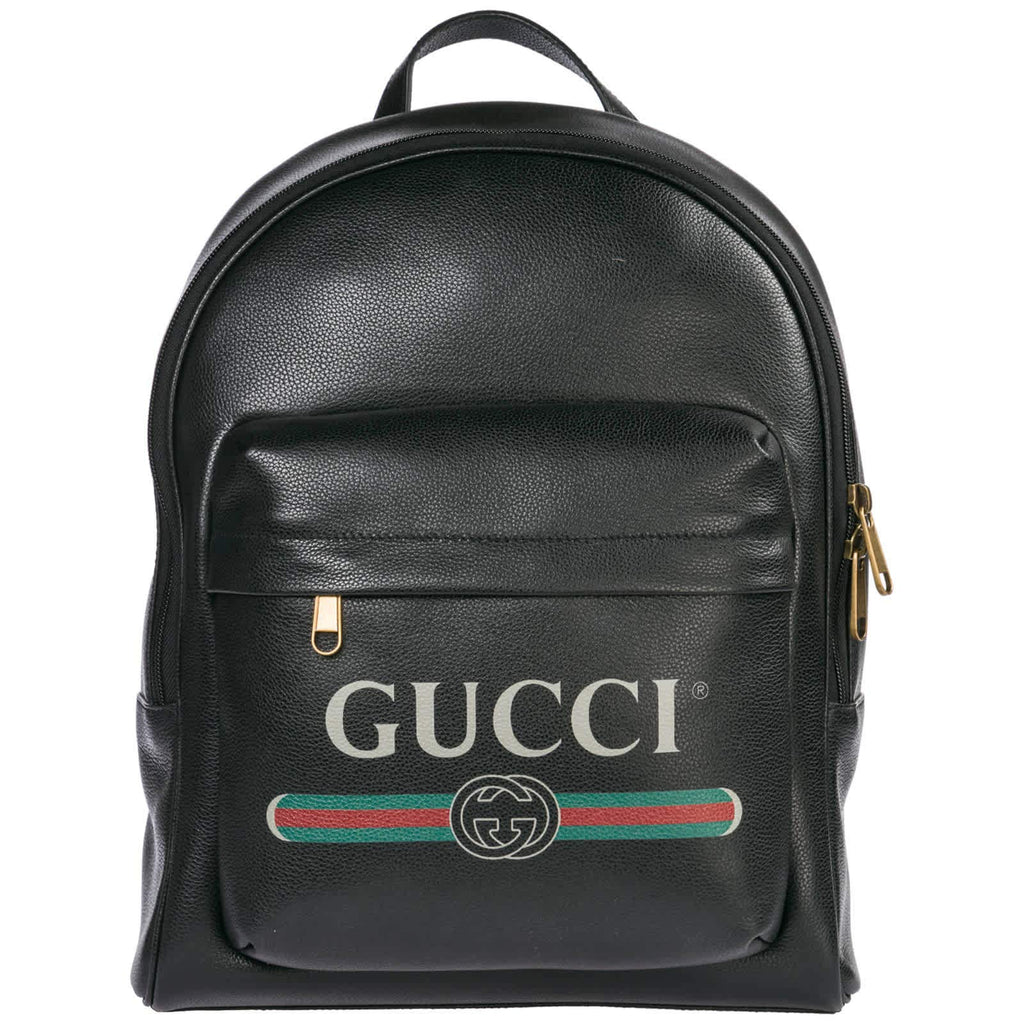 Gucci Print Leather Backpack–