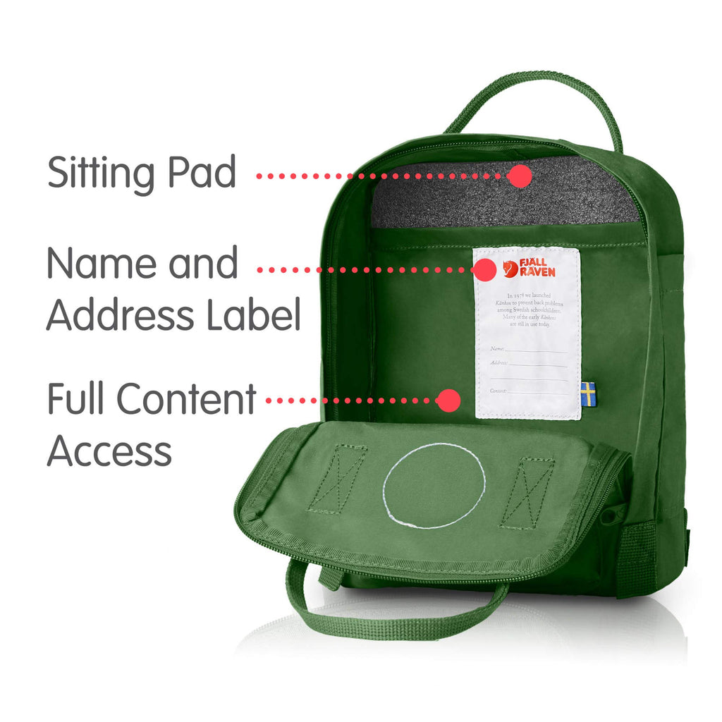 kanken mini leaf green backpack brightside boutique Fjallraven