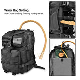 NOOLA Military Tactical Backpack Large Army 3 Day Assault Pack Molle Bag Black - backpacks4less.com