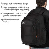 High Sierra Rev Wheeled Laptop Backpack, Black - backpacks4less.com