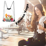 Clear Drawstring Bag Waterproof Stadium Drawstring Backpack - backpacks4less.com